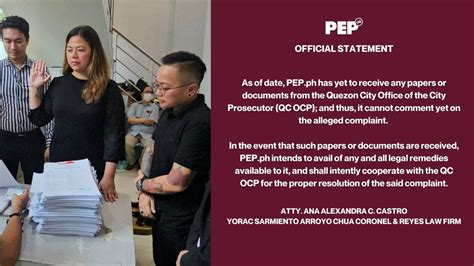 pep.ph news|PEP.ph responds to Liza Diño's cyberlibel complaint .